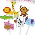thumbnail image 5 of Masteelf Animal Cake Toppers Picks Paper Assorted Color for Decoration Kids Party Birthday 7pcs, 5 of 10