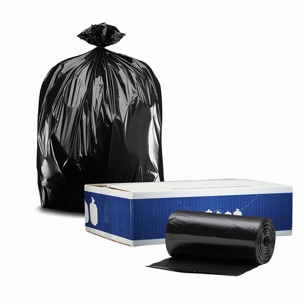 500 12-16 Gallon 0.8 Mil 24" x 32" Low Density Can Liner Trash Bag Case 