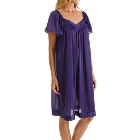flutter coloratura sleeve exquisite form nightgown violet victory 2x short mexico origin country