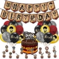 thumbnail image 1 of Kits de decoración de fiesta temática de Harry Potter, globos con bandera para tirar, accesorios para tarjetas de pastel, suministros Vhermosa  BST3093785, 1 of 4