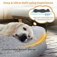 thumbnail image 7 of Washable Fluffy Human Dog Bed with Soft Blanket and Plump Pillow-Gray, 7 of 7