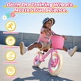 thumbnail image 2 of Bicicleta Balance Kid ajustable para niños de 2 a 5 años con cesta rosa, 2 of 8