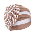 thumbnail image 2 of Awdenio Beanies Hats Women India Hat Patchwork Braid Muslim Ruffle Chemo Hat Beanie Wrap Cap, 2 of 5
