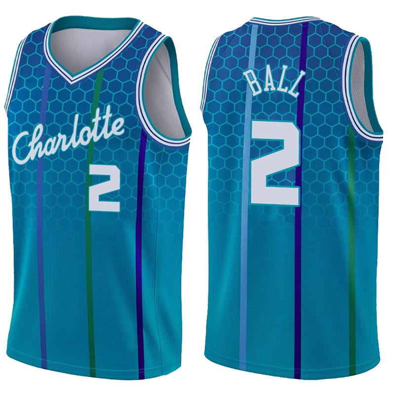 NBA_ Basketball Jerseys Charlotte''Hornets''LaMelo 2 # 1 Ball