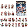 thumbnail image 2 of Leodye 1pcs Snowman Advent Calendar 2025 Christmas Countdown Calendars 24 Days of Surprises with 25Pcs Acrylic Snowman Ornament Funny Gifts for Adults Boys Girls, 2 of 5