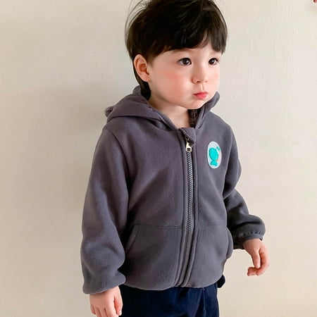 

Leutsin Toddler Kids Baby Boys Girls Fashion Cute Solid Color Keep Warm Zipper Bear Ear Hooded Jacket Coat