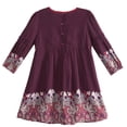 thumbnail image 2 of Richie House Girls' Dress with Embroidered Florals RH0740, 2 of 2