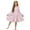 Pink Cow, variant on FKELYI Pink Flower Print Long Sleeve Dress for Girls Tiered Swing Pleated Twirly Dress for Spring Fall Pactchwork Sundress A-Line Flowy Casual Dresses, 7-8 Y
