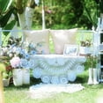 thumbnail image 2 of 52inch Round Hand Crochet Tablecloth Ecru Vintage Lace Table Cloth Floral Doily White Round Vintage Crochet Lace Cotton Floral Tablecloth Wedding Party 52inch, 2 of 12