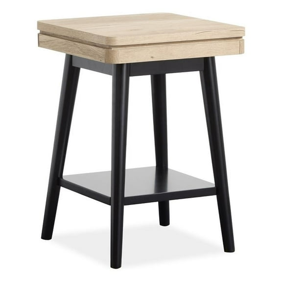 Magnussen Home Fletcher Driftwood Square Accent Table