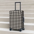 thumbnail image 6 of Rateoe Black and white houndstooth Printed Luggage Cover, Suitcase Protector Fits 18-32 Inch Luggage-Small, 6 of 7