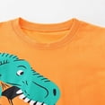 thumbnail image 4 of HCNTES Toddler Boy Summer Clothes kid Boy Outfits Crewneck Dinosaur Print Short Sleeve Shirt and Short Toddler Boy Shorts Set, 4 of 8