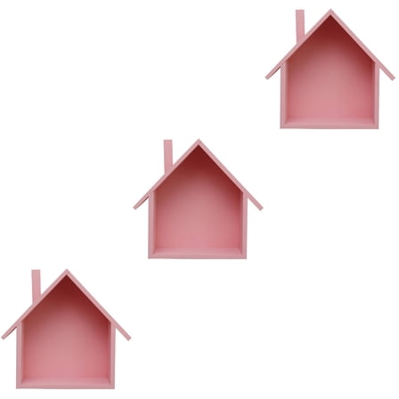 Set of 3 Wooden Wall Shelf Home Decor Room Mounted Display Child