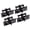 Black, variant on 4pcs Door Hinge Set with Auto Shut Function & 90 Degree Locking Iron Closing Door Hinges for & Metal Door