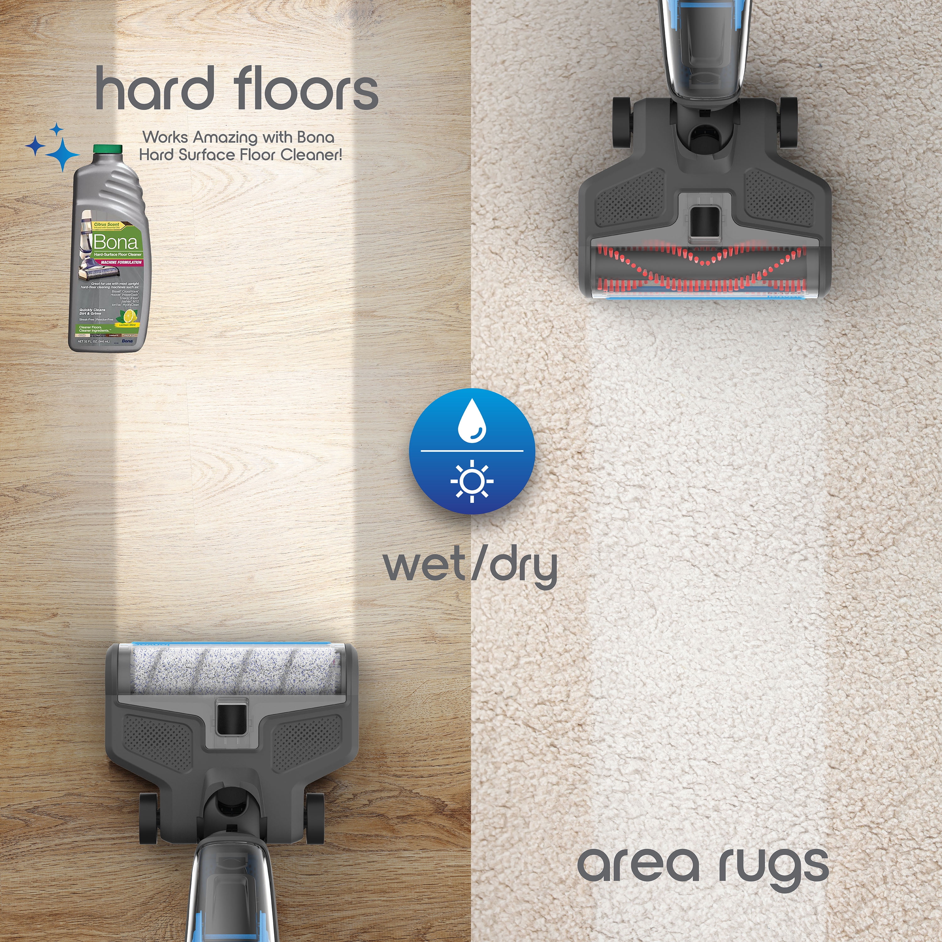ionvac HydraClean – Cordless All-In-One Wet/Dry Hardwood Floor and Area Rug  Vacuum