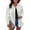 White, variant on Eytino Denim Jacket for Women Long Sleeve Boyfriend Jean Jacket Loose Coat Sky Blue S Female