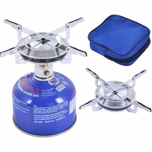 Estufa de gas portátil para camping, cocina de gas para camping o festivales, encendido manual Triomphe (tanque de gas no incluido)