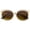 Gold / Amber, variant on Perforated Metal Cat Eye Sunglasses Gradient Neutral Color Round Flat Lens 51mm (Gold / Amber )