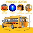 thumbnail image 3 of Autobús escolar de juguete Choopheme amarillo con luces y sonido de 1 a 3 años, 3 of 6