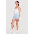 thumbnail image 2 of Women's Drop Waist Mesh Detail Biker Shorts, 2 of 4