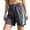 369Grey1654, variant on CAIVO Women Plus Size Cargo Athletic Shorts Lightweight Casual Sweatproof Outdoor Fitness Mid Length Training Bottoms With Zipper Pockets Elastic Waistband Simple Summer Work Solid Color Bottoms