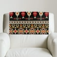 thumbnail image 5 of COEQINE Non-Slip Recliner Headrest Protector Faux Leather Sofa Headrest Covers Waterproof Head Rest Covers with Adhesive Backed Hook and Loop Straps, 17x27 Inch, American Tribal Red Black, Set of 2, 5 of 7