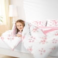 thumbnail image 3 of Manfei Pretty Bow Twin Comforter Sets,Lovely Initial M Bedding Set,Pink,Pink Reversible,2 Pieces,1 Comforter and 1 Pillowcase, 3 of 7