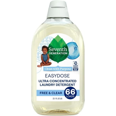 Seventh Generation Baby Easy Dose Laundry Detergent Ultra Concentrated Free and Clear Washing Detergent 23 oz