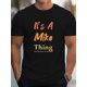 thumbnail image 1 of Casual Tees For Men, Comfort Fit Short Sleeves With "it's A Mike Thing" Print, Fashion T-shirts For Everyday Wear, 1 of 4