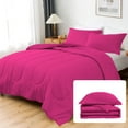 thumbnail image 2 of 1 Piece Luxury Thicker Pattern Comforter, 800 TC, 100% Egyptian Cotton, Full/Queen Size Hot Pink Solid Color, 2 of 6