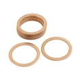 thumbnail image 1 of Unique Bargains 10pcs 25mm Inner Diameter Copper Washers Flat Sealing Gaskets Ring, 1 of 3