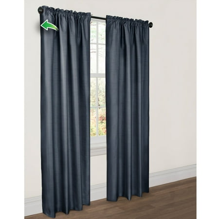 Matte Finish White Thermal - Maytex Josephine Thermal Energy Wrap Window Panels, Set of 2