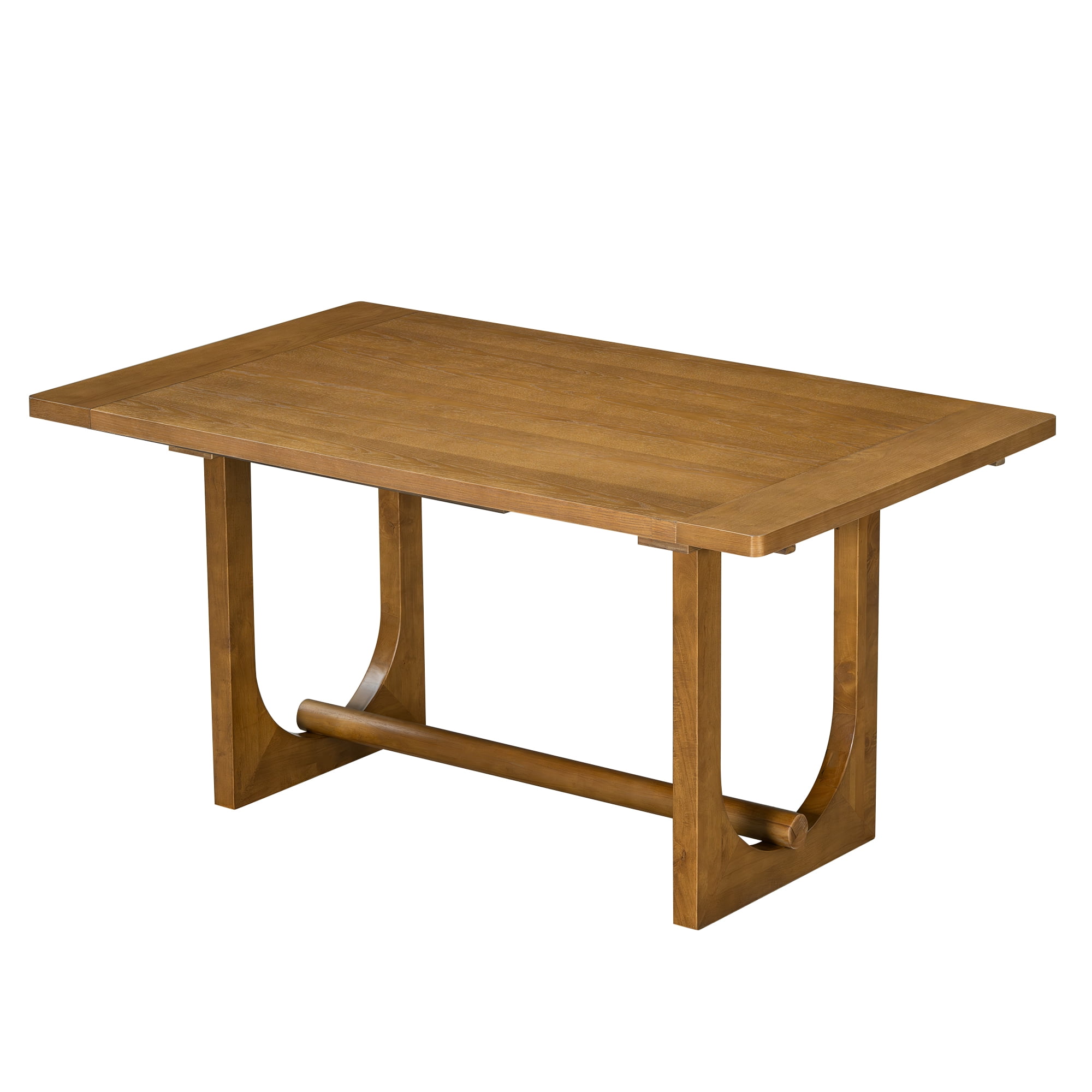 6-Piece Dining Table Set for 6, 48.1"-84.3" Extendable Dining Table with 4 Upholstered Chairs and Bench