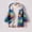 A_ Multicolor, variant on Rainbow Reflective Jacket for Girls Trendy Gradient Shiny Hooded Jackets Toddler Kids Lightweight Full Zip Runing Jacket Multicolor 1 Years