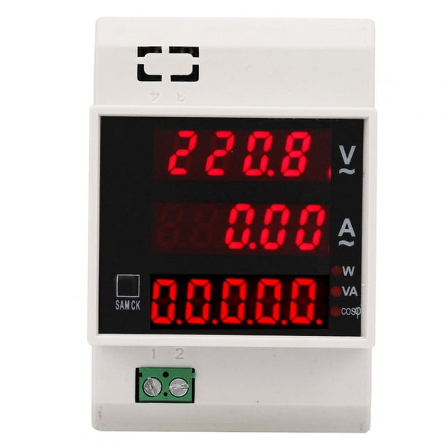 Medidor De Energía Digital Pantalla LED De Factor De Potencia Activa Medidor De Potencia Multifuncional Medición De Potencia Aparente De Corriente De Voltaje Para Uso Doméstico