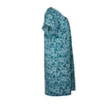 thumbnail image 5 of Sindrella Women's Plus Size Cotton Blend Snap Front Duster Robe With Pocket - Blue Hydranges - 2X-Large, 5 of 6