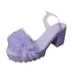thumbnail image 4 of Sandalias inclinadas de fondo grueso para mujer Zapatos de plataforma con cuña de tacón alto sólido Wmkox8yii  shjk5682, 4 of 4