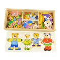 thumbnail image 4 of Rompecabezas de madera BLESIY de Oso Con Estuche de Almacenamiento para niños, 4 of 8