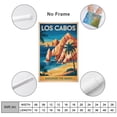 thumbnail image 2 of Los Cabos Retro Travel Poster Vintage Mexican Tourism with The Arch & Beaches Print Poster, 2 of 8