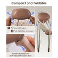 thumbnail image 6 of Tiny Marvels Deluxe Cozy Portable Baby Swings for Infants,Adaptable Speed,Music,Removable-Toy-Bar,Age 0-9 Months(Sand Checker), 6 of 10