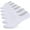 C02-white, variant on Women’s 6 Pairs Bamboo Mesh Design Low Cut Non Slip No Show Socks
