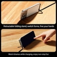 thumbnail image 3 of 2026 Upgraded Sideways Phone Charger, 2-in-1 Invisible Holder Charger Cable, 240W Fast Charging Cord with Built-in Phone Stand for Smartphones Tablets (C to L(30W)), 3 of 8
