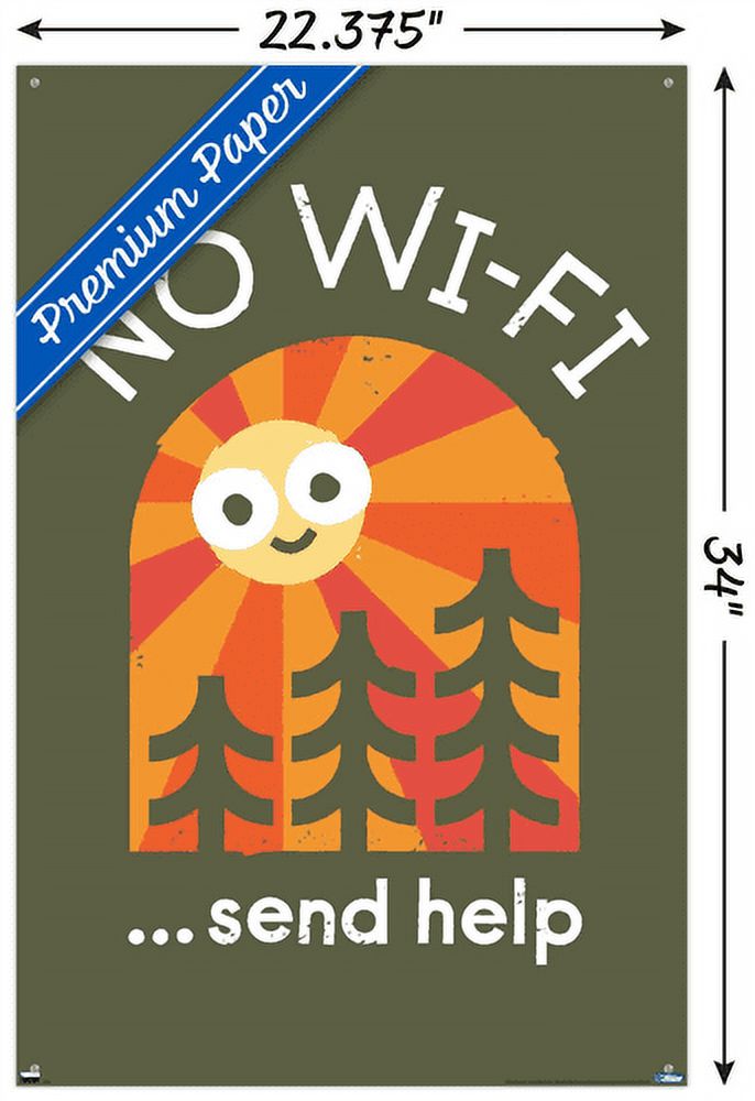DaVid Olenick - Distress Signal Wall Poster with Push Pins, 22.375" x 34"
