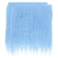thumbnail image 1 of Unique Bargains 2 Pcs 10 x 10 Inch Plush Faux Fur Fabric Square Fluffy Faux Fur Patches Cuts, Light Blue, 1 of 6
