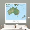 thumbnail image 1 of Map Australia Wall Mural Decal Sticker, Wallmonkeys Peel & Stick Vinyl Graphic (48 in W x 44 in H), 1 of 4