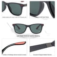 thumbnail image 4 of Lentes de Sol SOJOS Deportivos Polarizados TR90 SJ2101 Negro Mate/Turquesa, 4 of 6