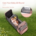 thumbnail image 4 of DERSTUEWE Baby Diaper Bag Backpack with Changing Station, Multifunctional Waterproof Portable Baby Bag for Travel, Pink, 4 of 8