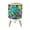 Color 3, variant on Small Trash Can with Lid Colorful Koi Fish Vibrant Artistic Wave 1.8 Gallon Dog Proof Trash Can Round Garbage Can Waste Bin Wastebasket for Bathroom Bedroom Living Room