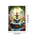 thumbnail image 4 of Amhnf Duck Garden Fountain With Flowers And Butterflies For Home Outdoor Garden Yard Decor 12x18 inch, 4 of 5