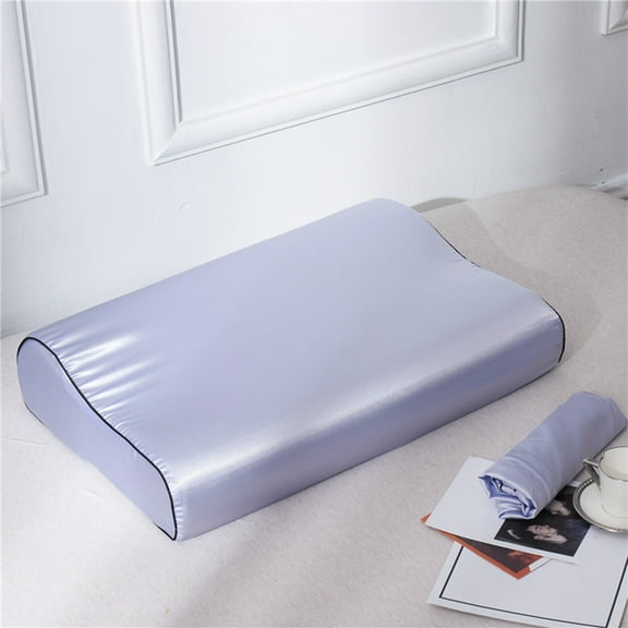 Qonioi Satin Silk Pillowcase, Zipper Closure for Skin Hair Care 60x40cm, Breathable Pillowcase, Bedding Pillow Cover
